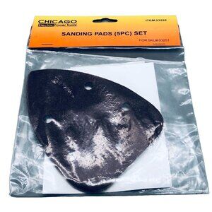 Chicago sanding pads 5pc set electric power tools#03292 new READ
